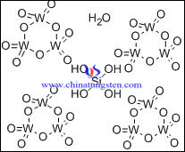 immagine struttura molecolare di 12 tungstosilicic acido
