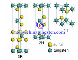 Tungsten disülfür yapısı resim üç çeşit