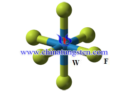 텅스텐 (VI) 불소 분자 구조