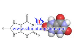 Estrutura molecular do ácido úrico